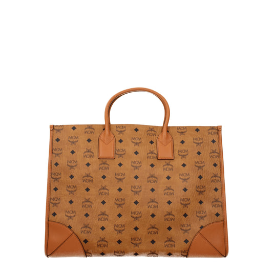 MCM Handbags Women Leather Brown/Cognac