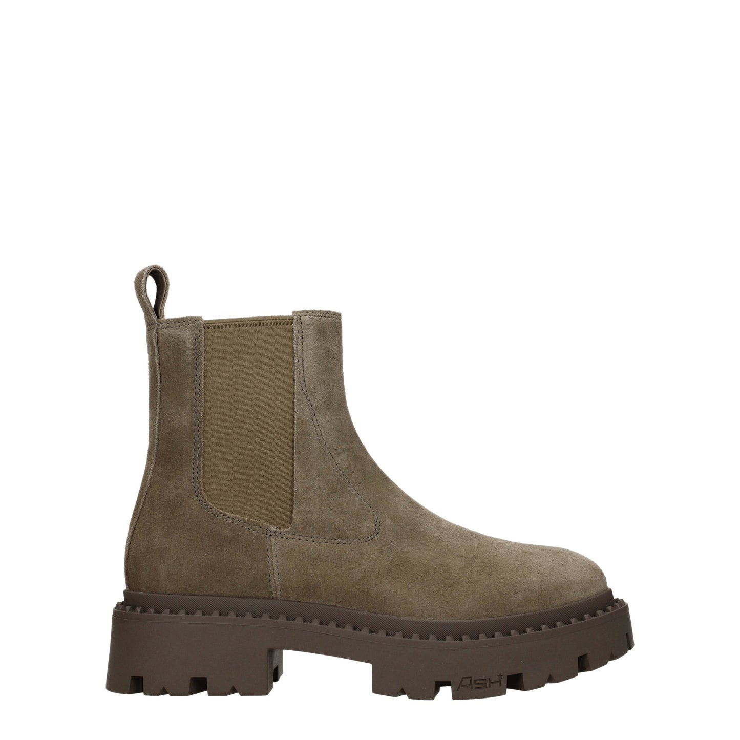 Ash Women's Boots in Suede Green/Mud