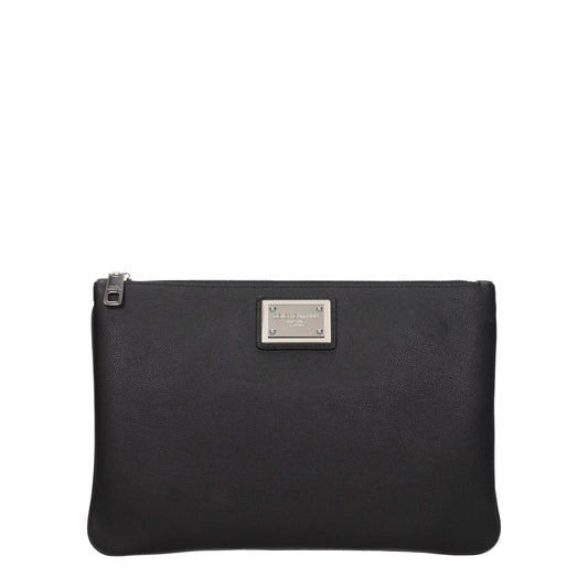 Dolce&Gabbana Clutches Men Leather Black