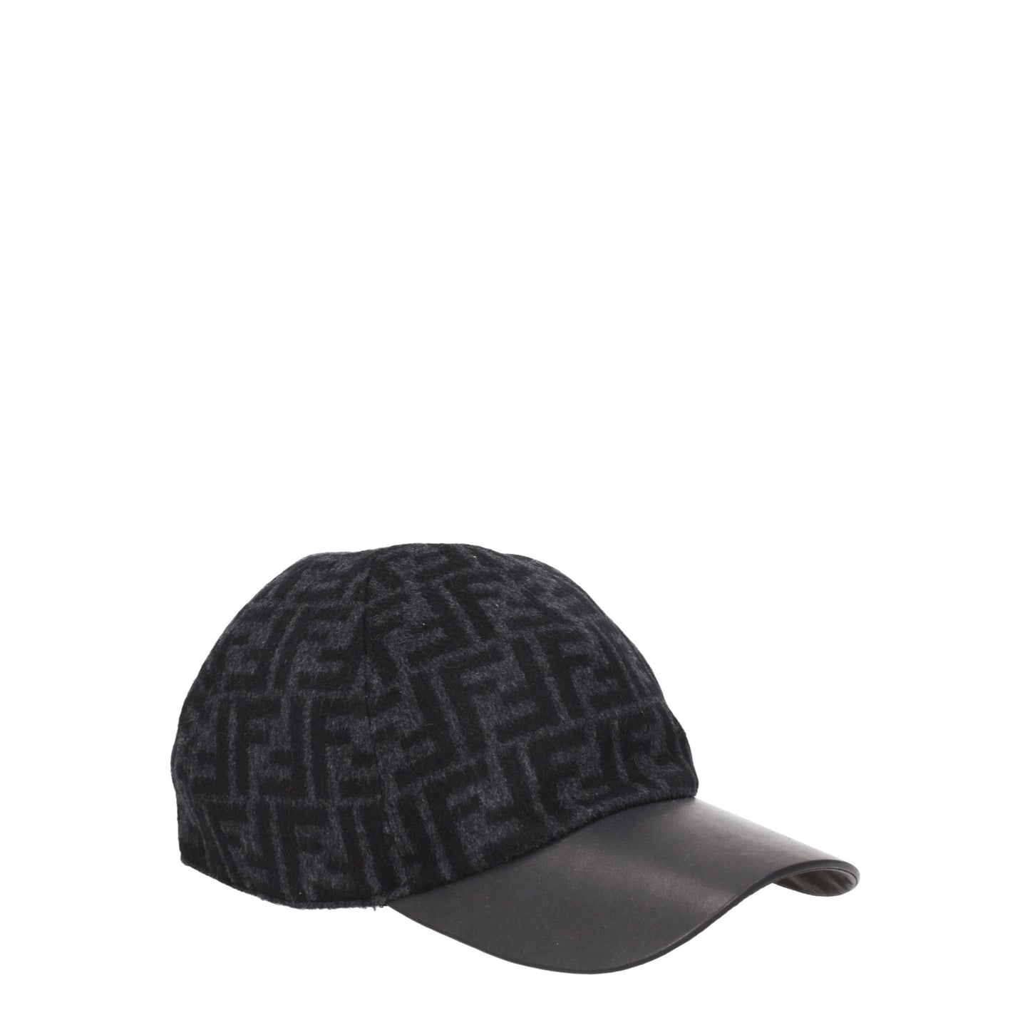 Fendi Hats Men Wool Gray/Anthracite