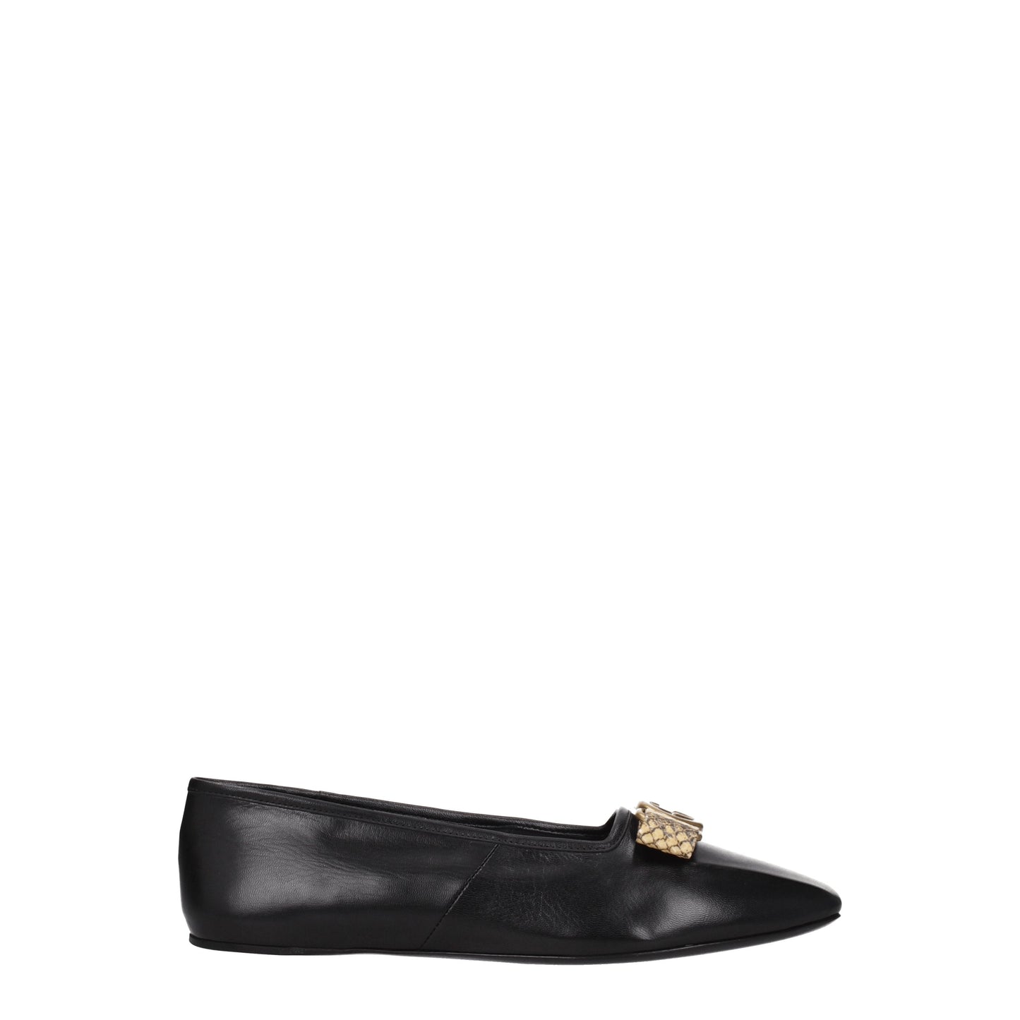 Gucci Women's Ballet Flats in Leather Black