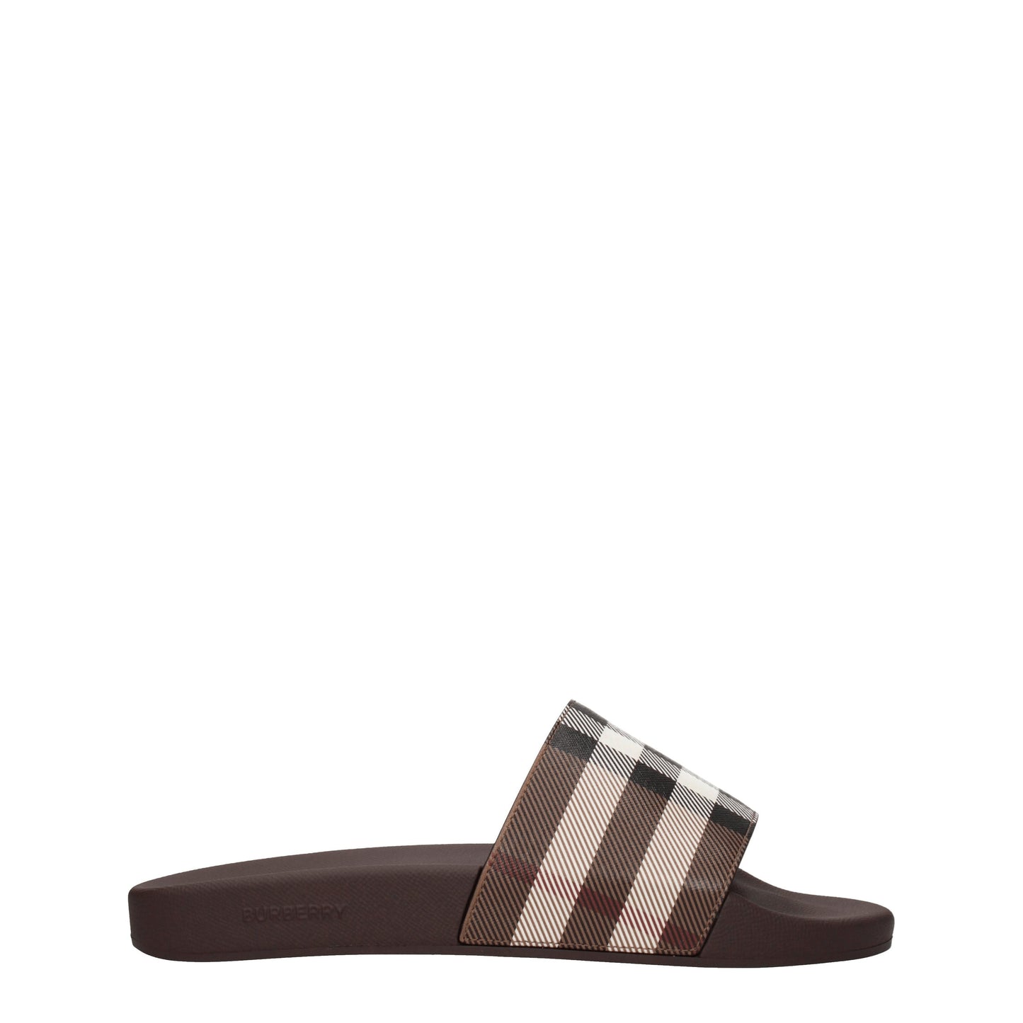 Burberry Sandals & Slippers Men Rubber Brown/Birch