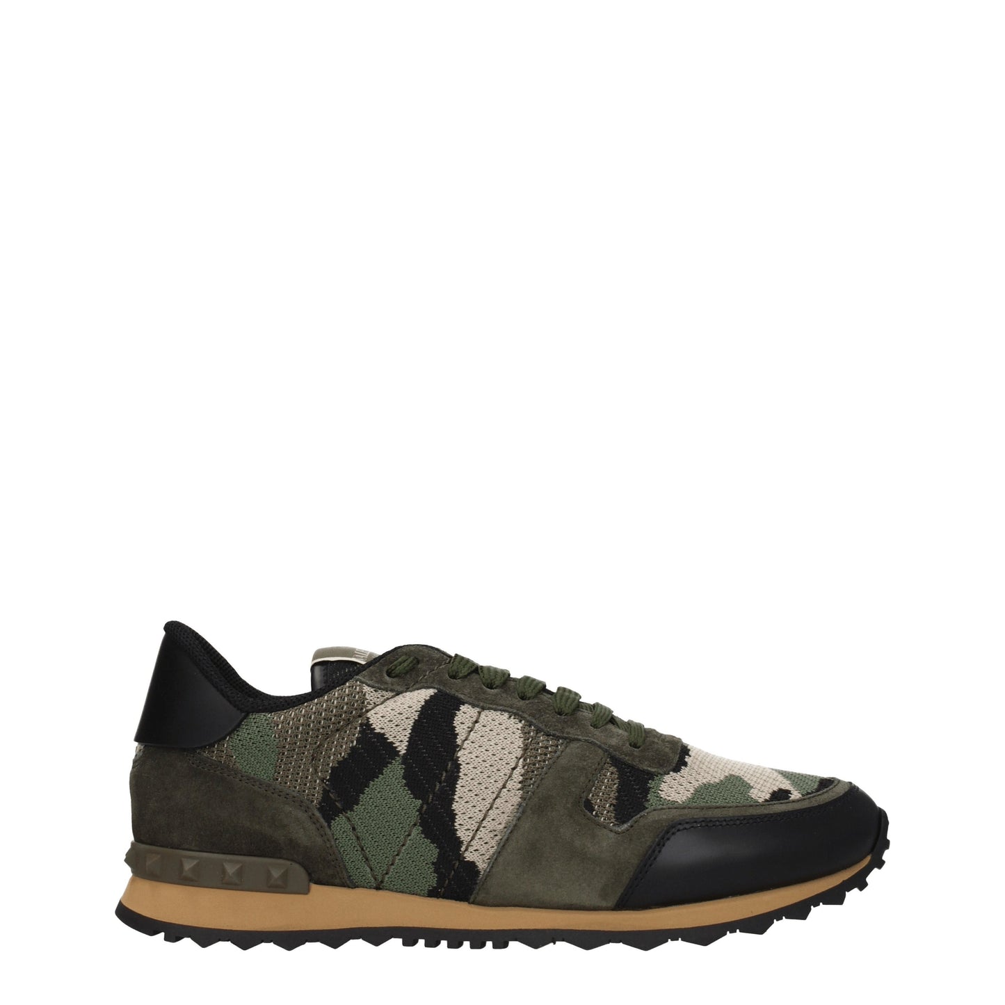 Valentino Garavani Men's Sneakers in Fabric  Green/Military Green