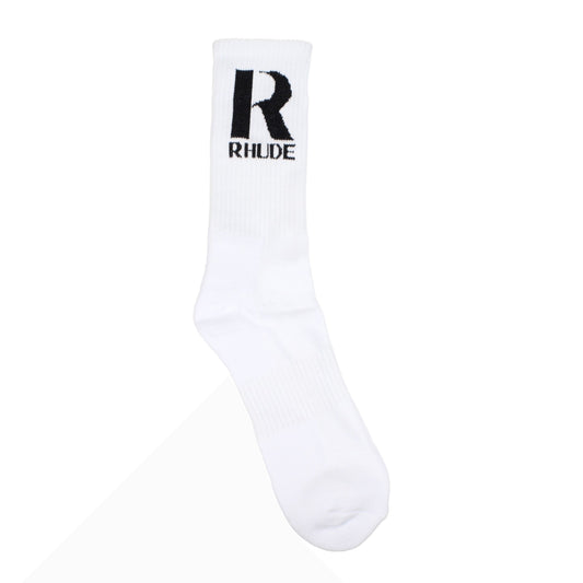 Rhude Socks Men Cotton White/Black