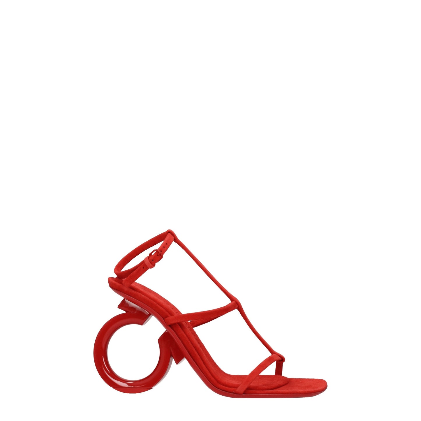 Salvatore Ferragamo Women's Sandals in Suede Red/Flame