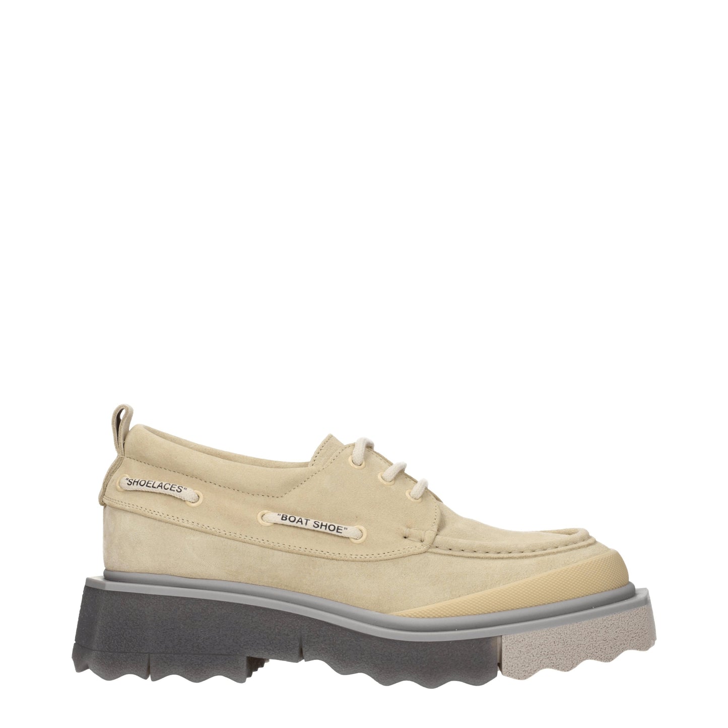 Off-White Men's Lace ups in Suede Beige