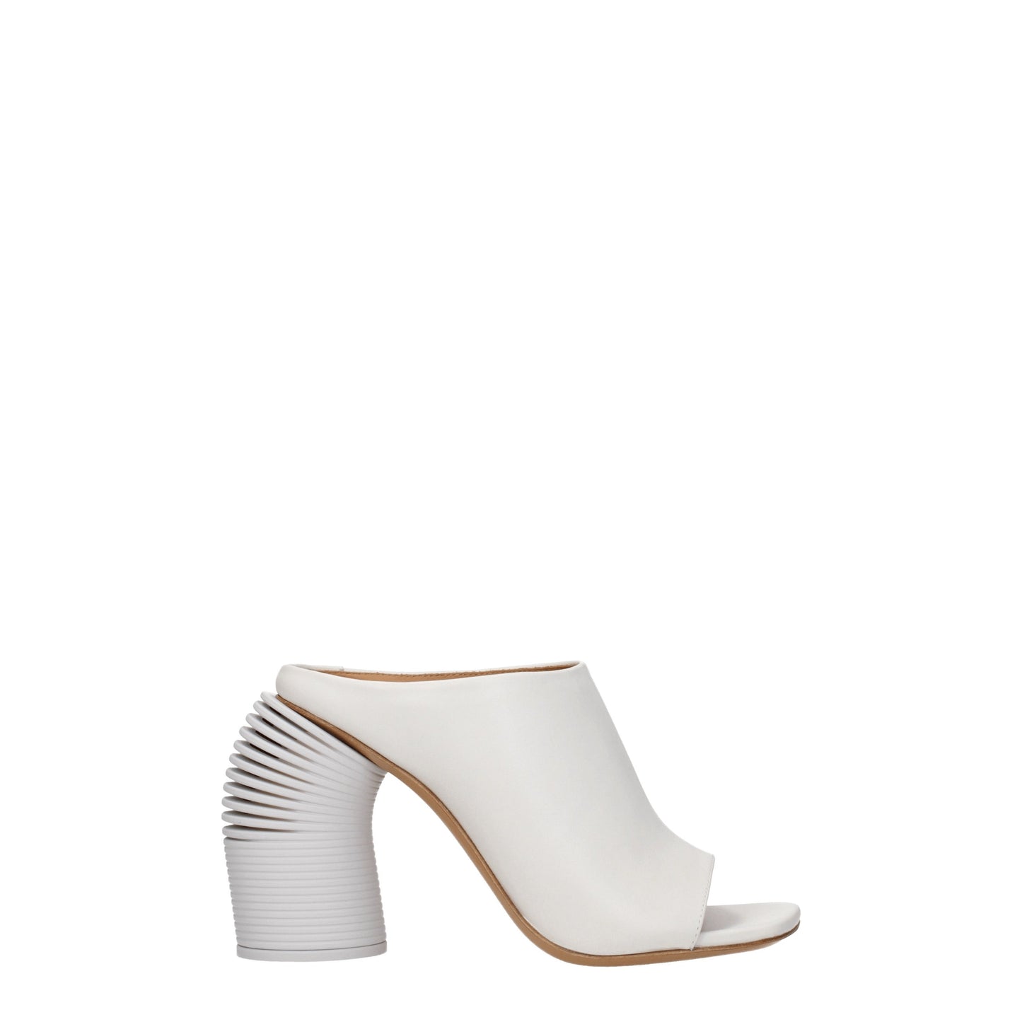 Off-White Women's Sandals in Leather White/Off White