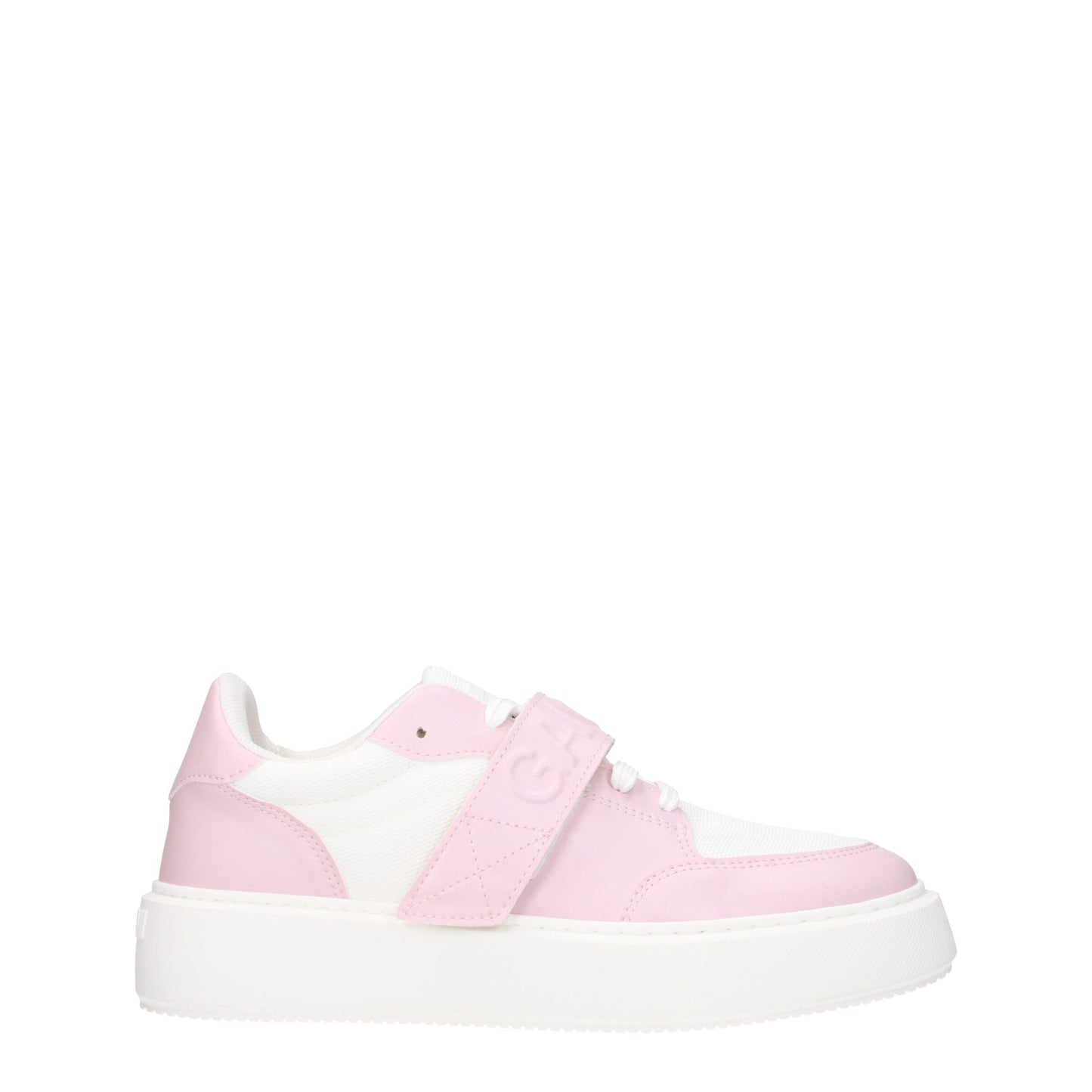 Ganni Women's Sneakers in Leather Pink/White