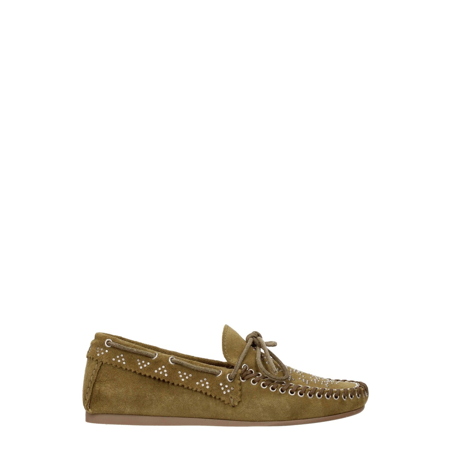 Isabel Marant Women's Loafers in Suede Green