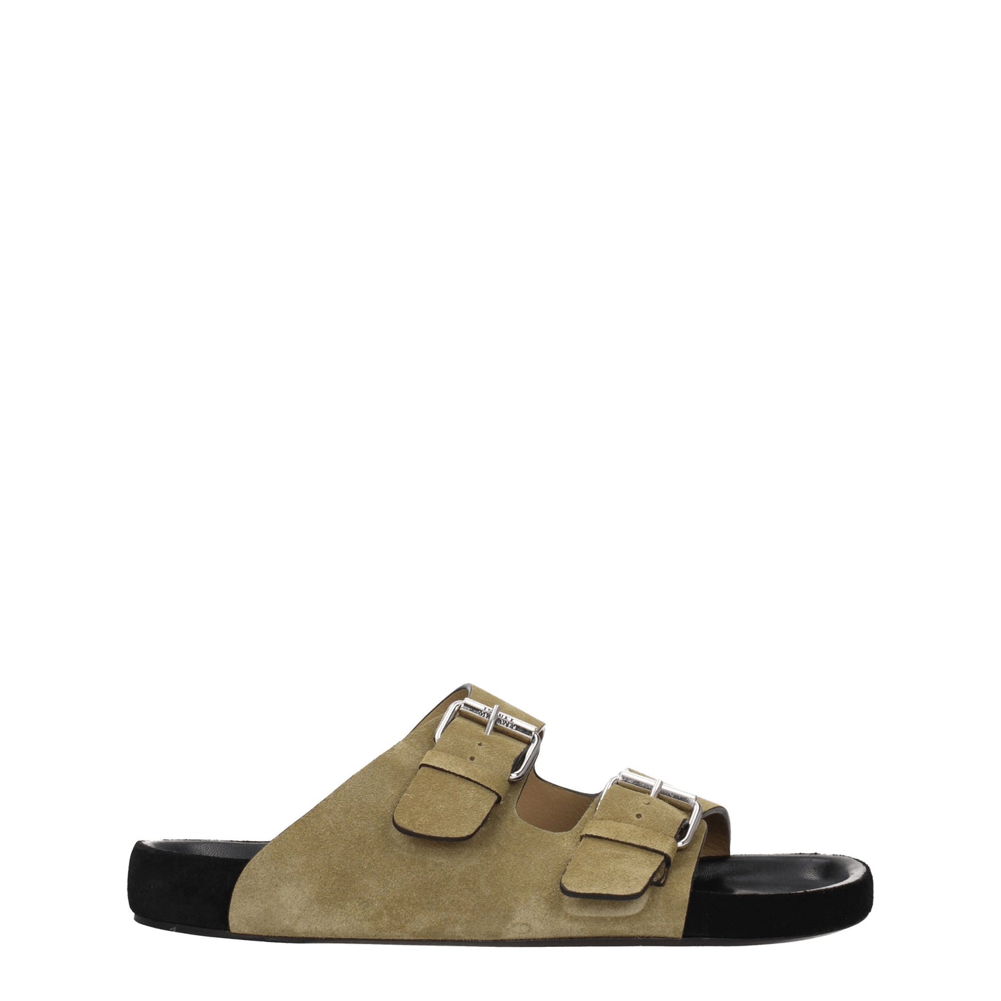 Isabel Marant Sandals & Slippers Men Suede Green/Taupe