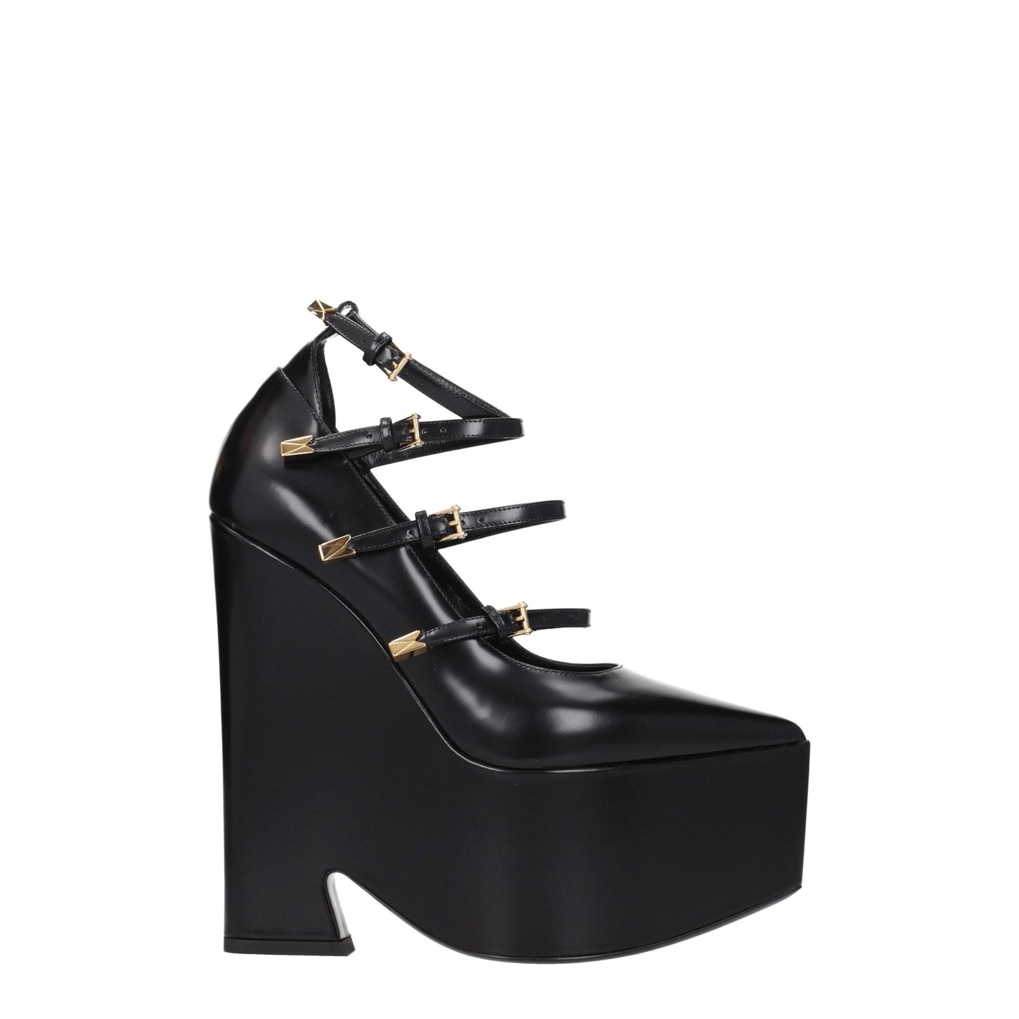 Versace Women's Pumps in Leather Black