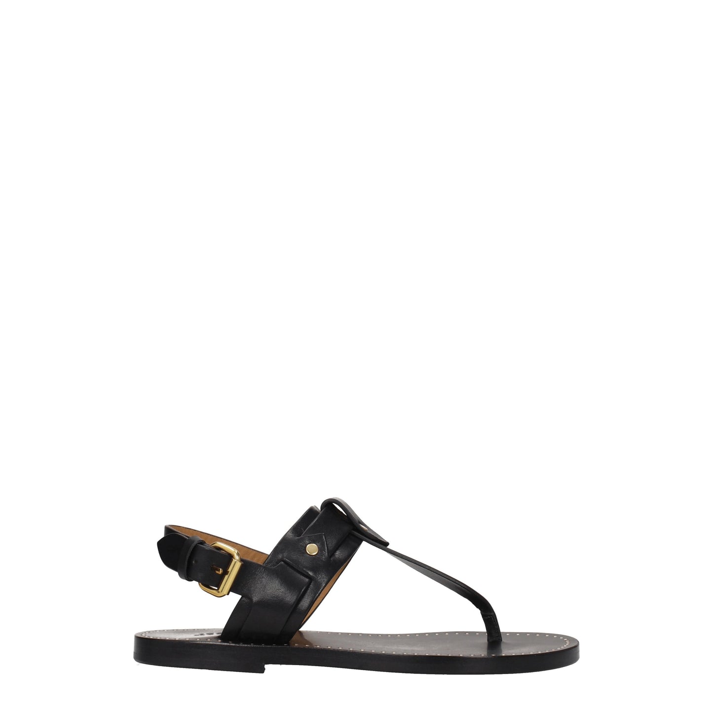 Isabel Marant Women's Flip Flops in Leather Black