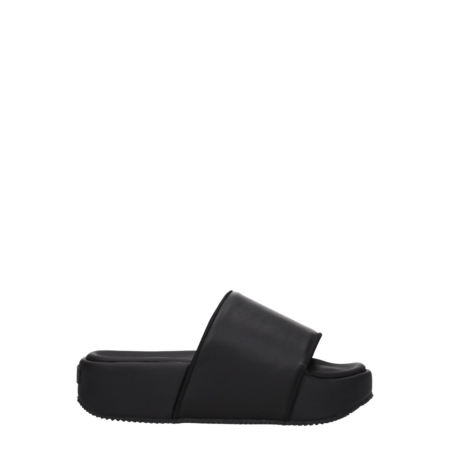 Y3 Yamamoto Women's Sandals & Slippers in Leather Black