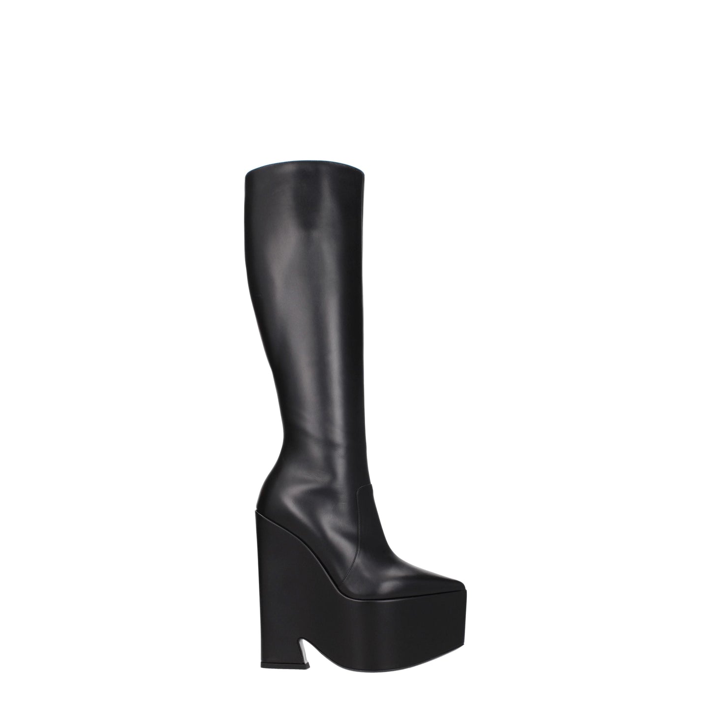 Versace Women's Boots in Leather Black