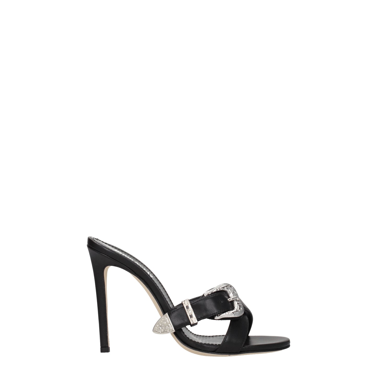 Paris Texas Women's Sandals in Leather Black