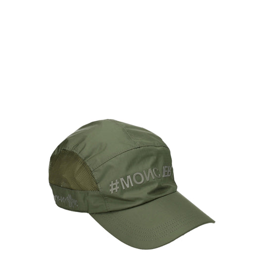 Moncler Hats Men Polyamide Green/Camouflage Green