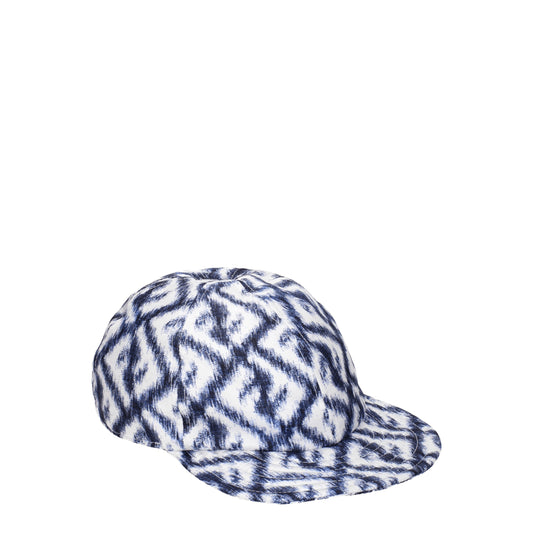 Fendi Hats Men Silk Blue/White