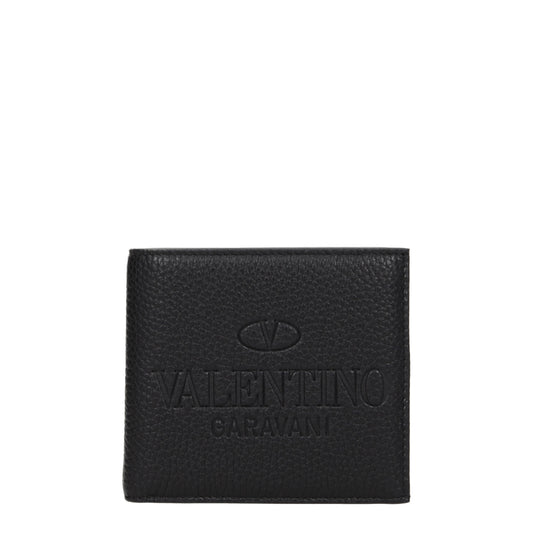 Valentino Garavani Wallets Men Leather Black
