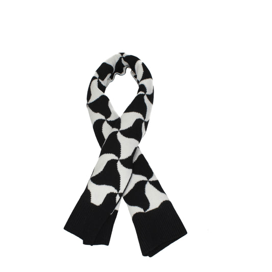 Bottega Veneta Scarves Men Wool Black/White