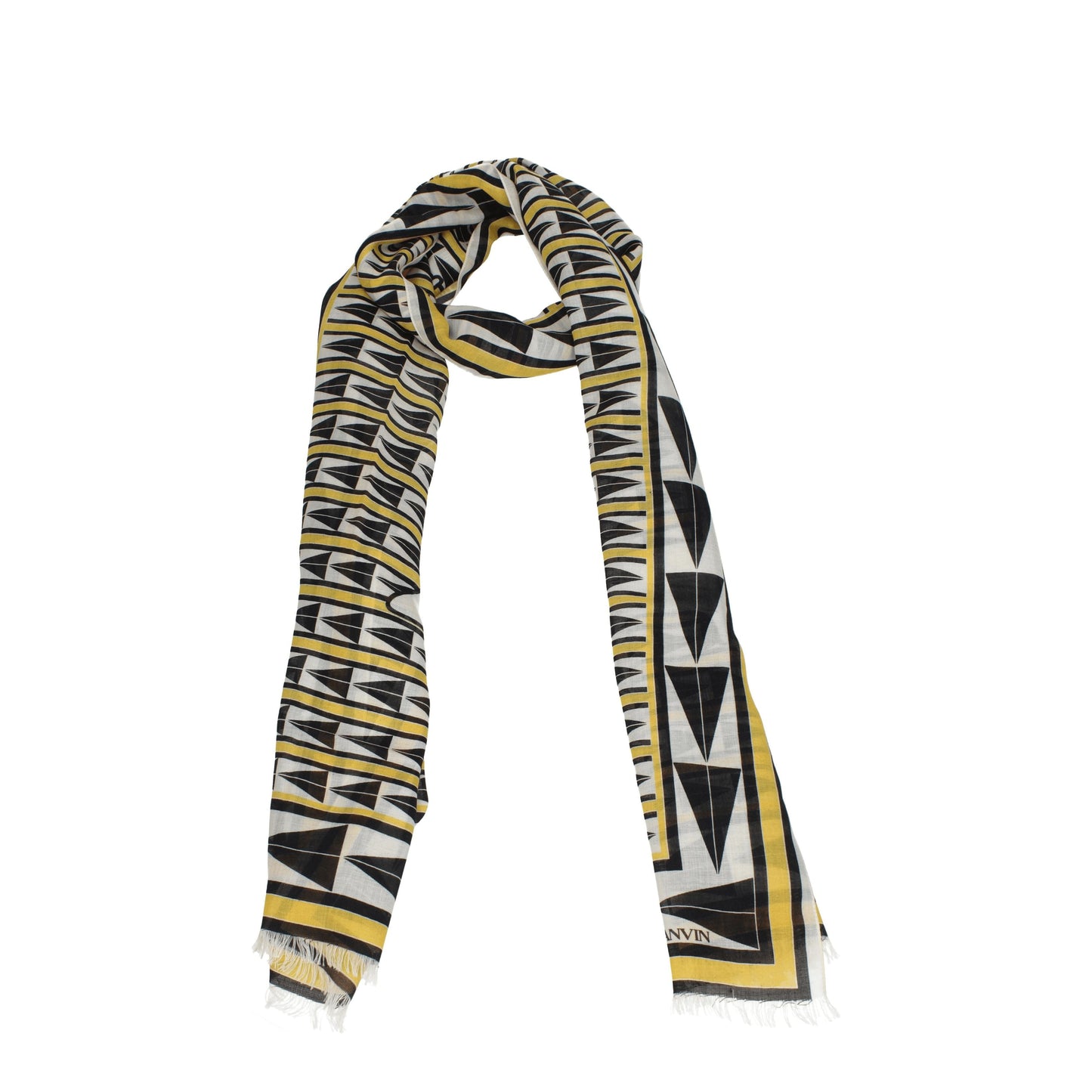 Lanvin Foulards Women Wool Yellow/Black