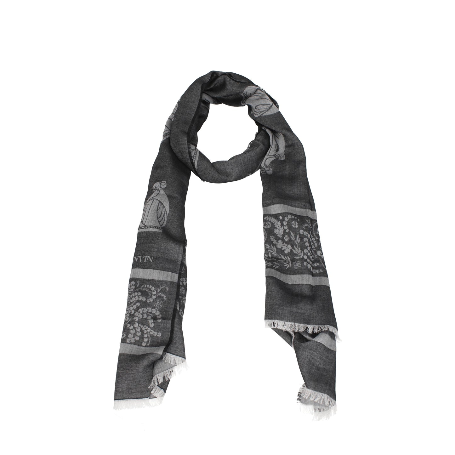 Lanvin Foulards Women Modal Gray/Dark Grey