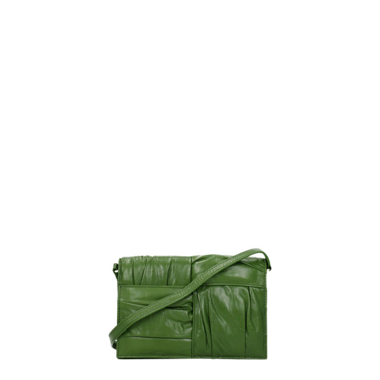 Bottega Veneta Clutches Women Leather Green/Avocado