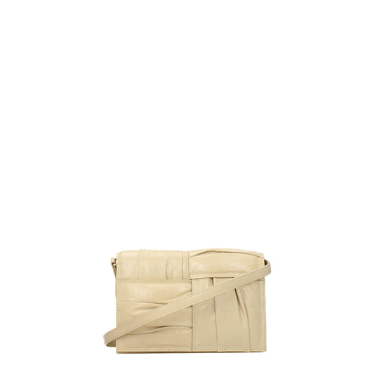 Bottega Veneta Clutches Women Leather Beige/Porridge