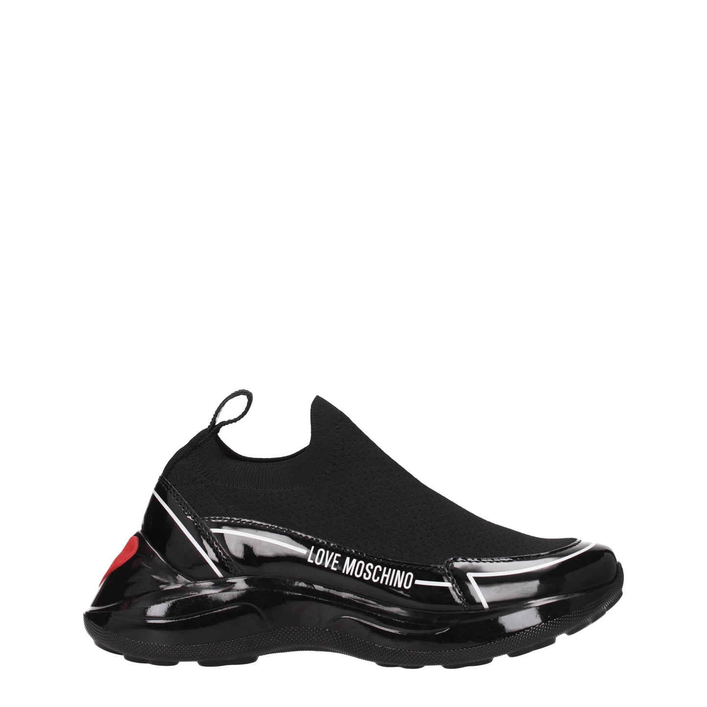 Love Moschino Women's Sneakers in Fabric  Black