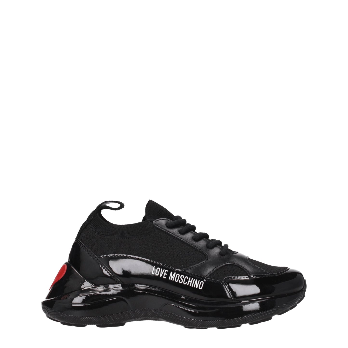 Love Moschino Women's Sneakers in Fabric  Black