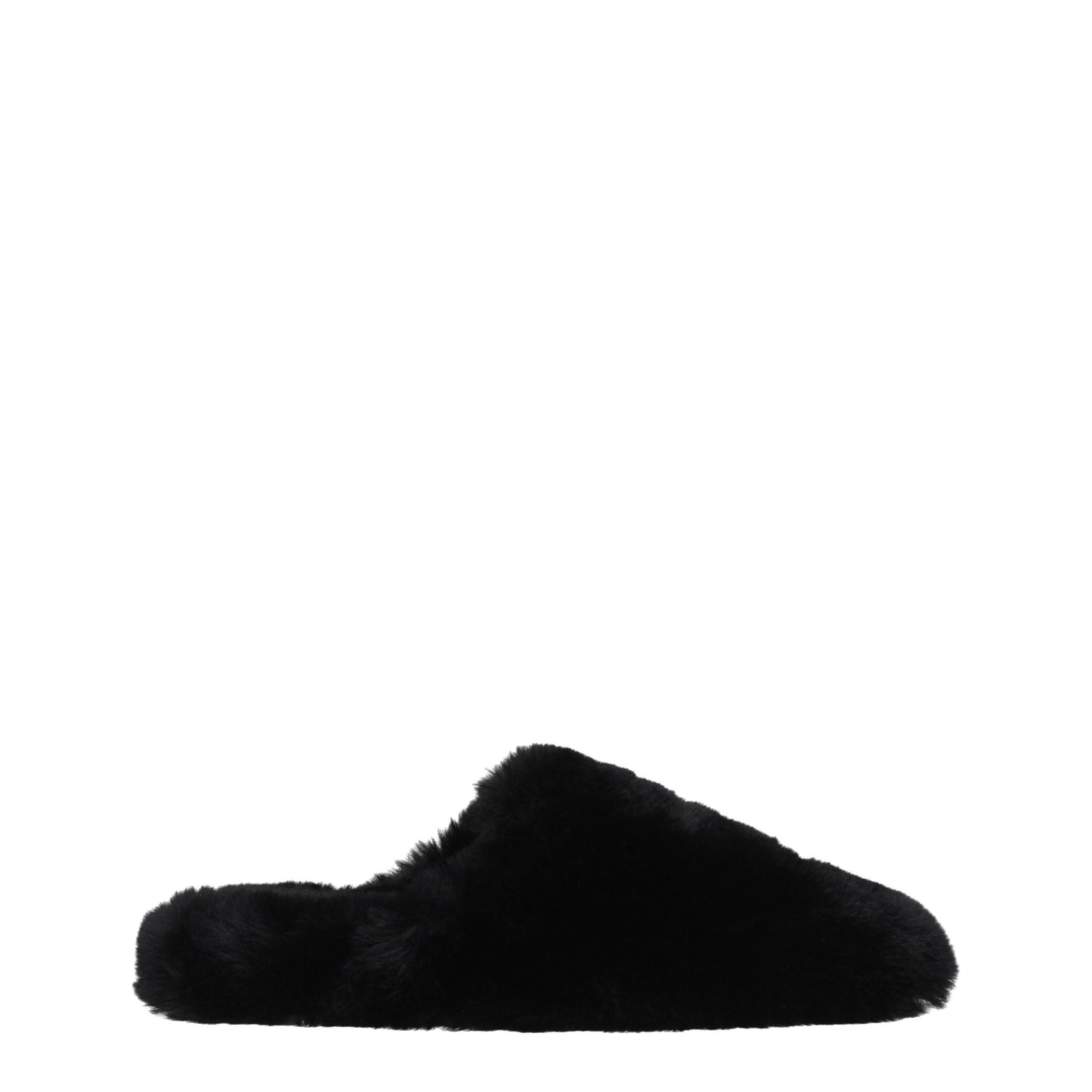 Balenciaga Women's Sandals & Slippers in Fur  Black