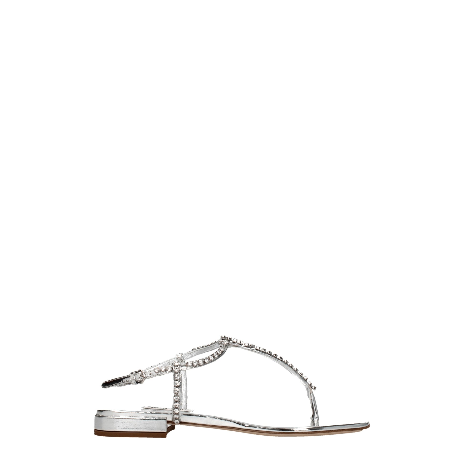 Miu Miu Women's Flip Flops Leather