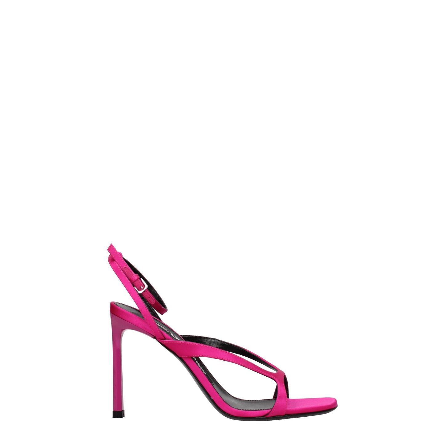 Sergio Rossi Women's Sandals in Satin Fuchsia/Magenta