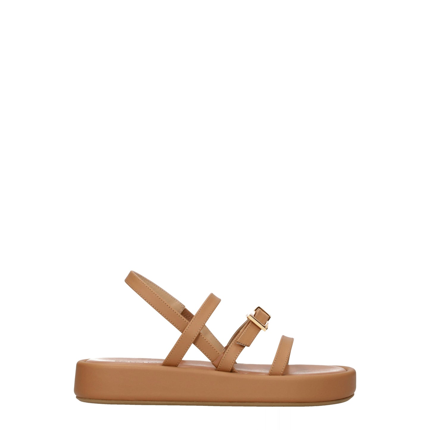 Sergio Rossi Women's Sandals in Leather Brown/Tan