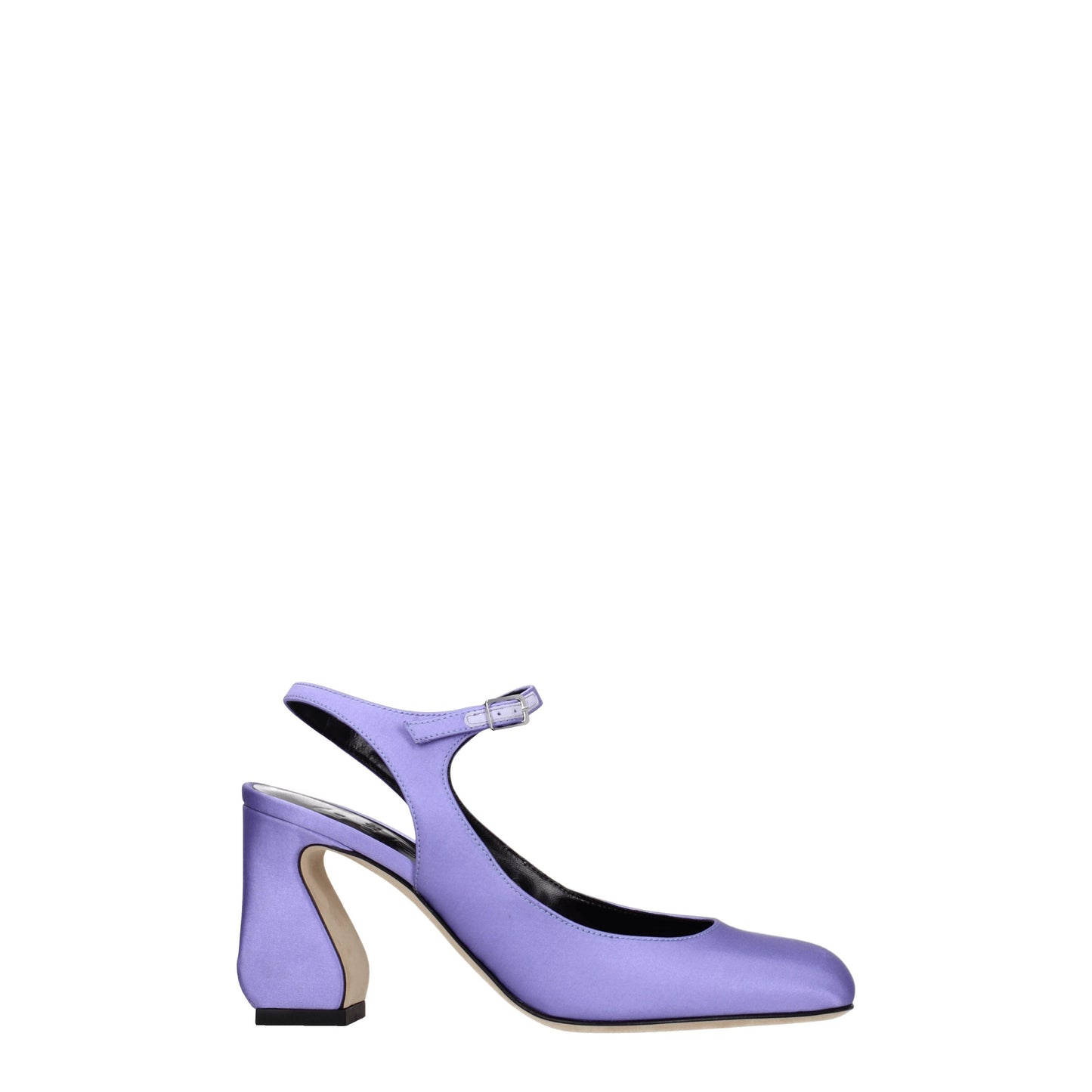 Sergio Rossi Women's Sandals in Satin Violet/Wisteria