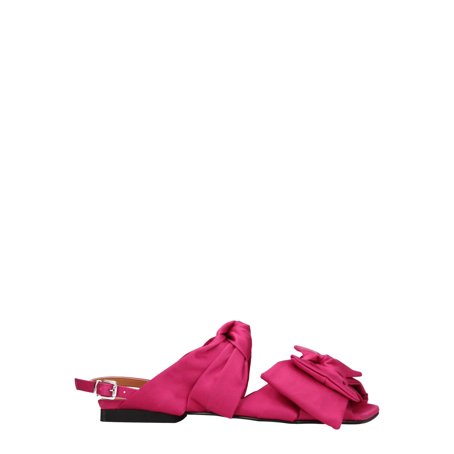 Ganni Women's Sandals in Fabric  Fuchsia