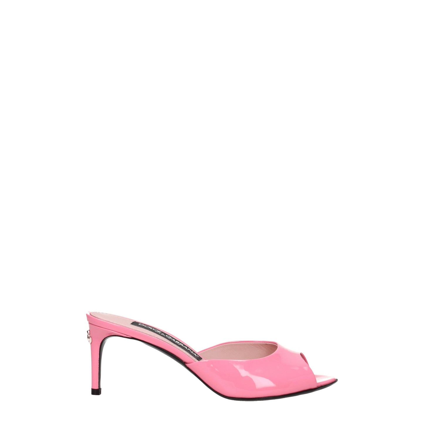 Dolce&Gabbana Women's Sandals in Patent Leather Pink