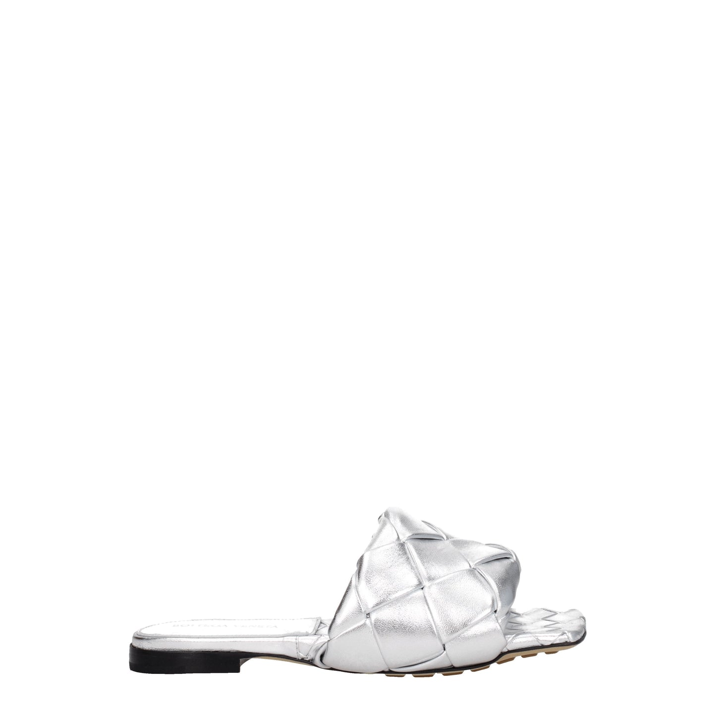 Bottega Veneta Women's Sandals & Slippers in Leather Silver