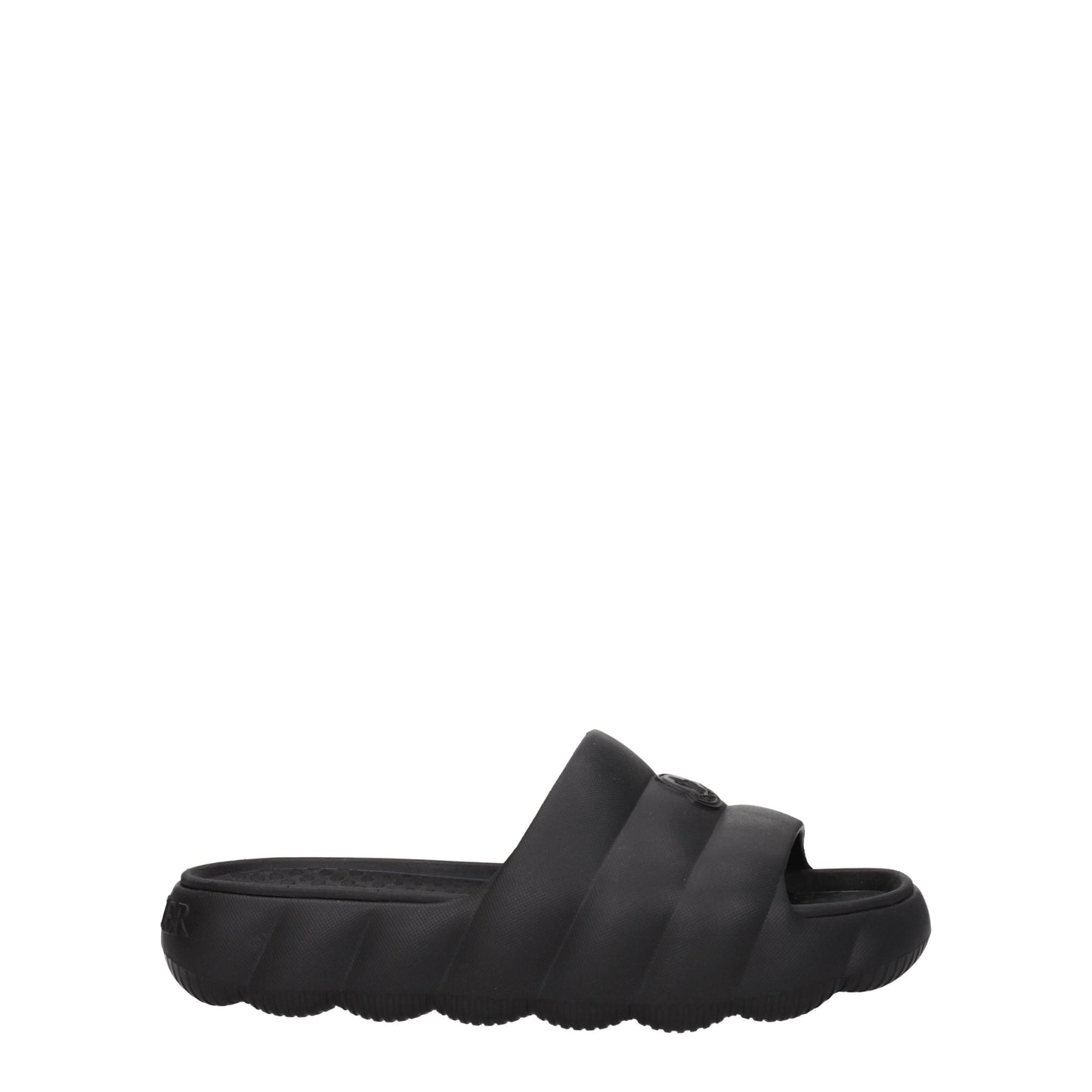 Moncler Women's Sandals & Slippers in Rubber Black