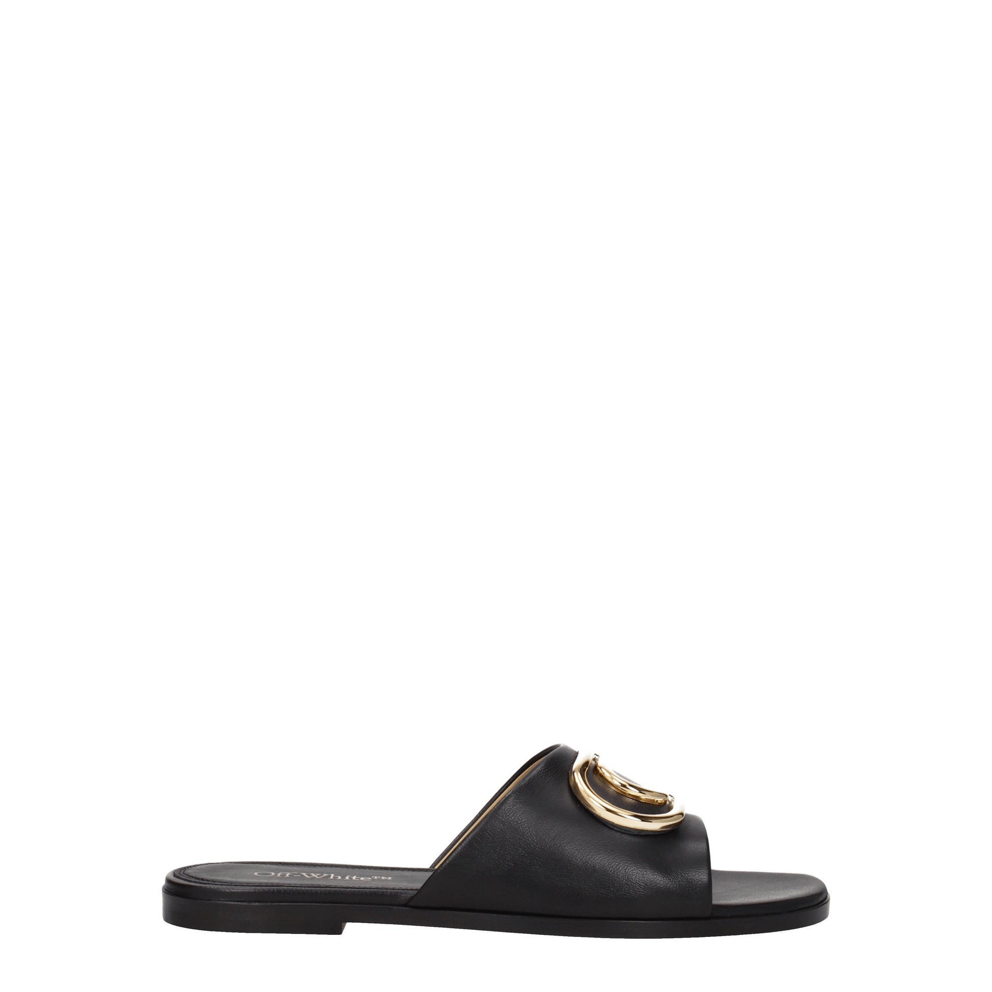 Off-White Women's Slippers and Clogs Leather
