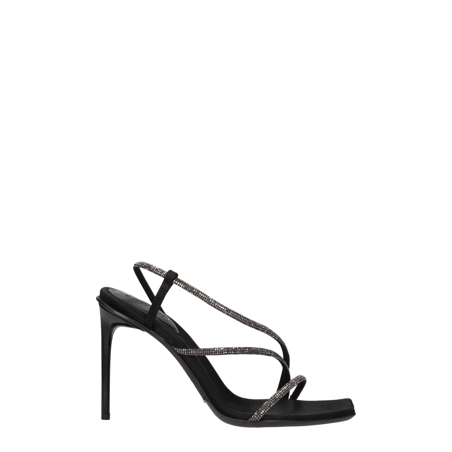 Max Mara Women's Sandals in Suede Black