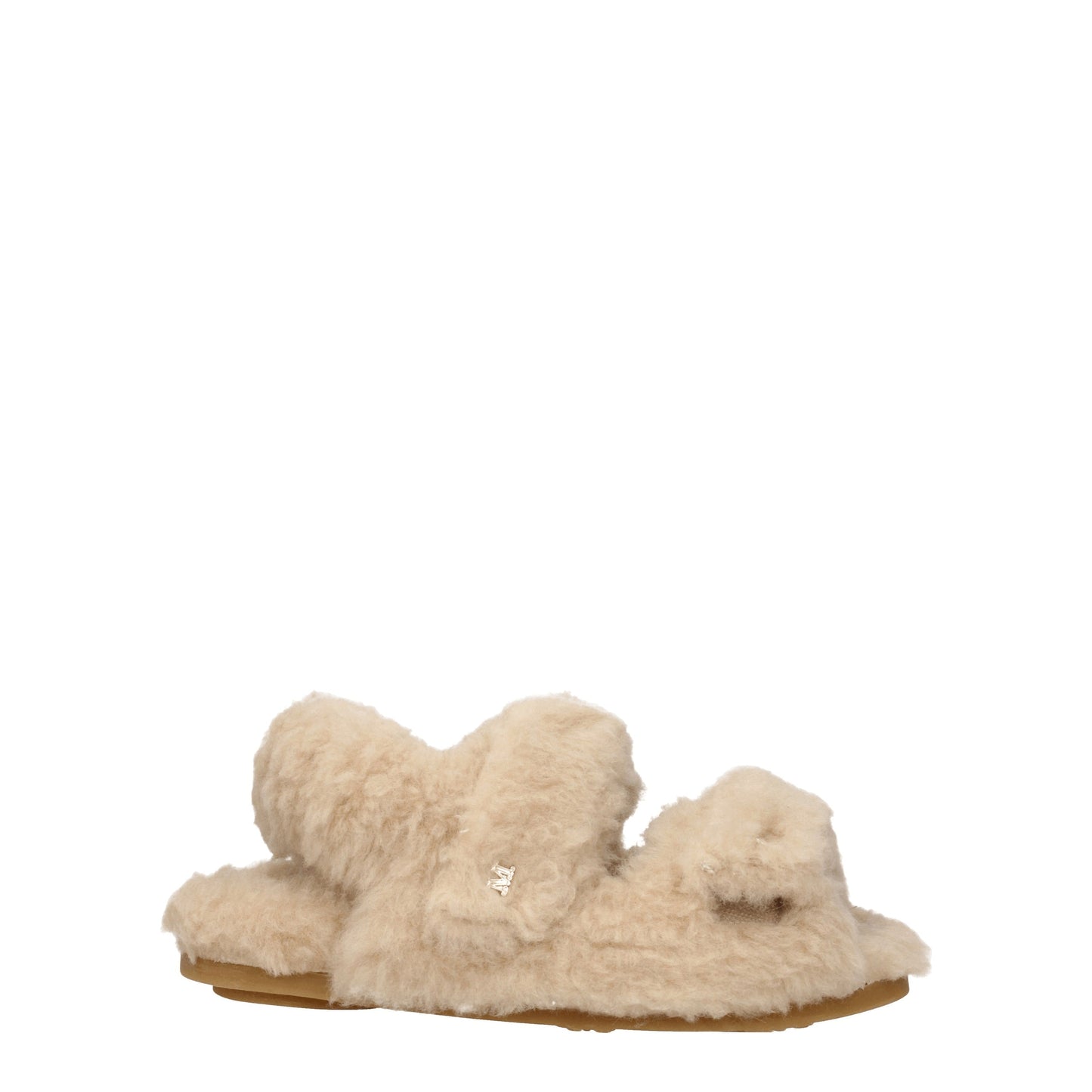 Max Mara Women's Sandals in Fur  Beige