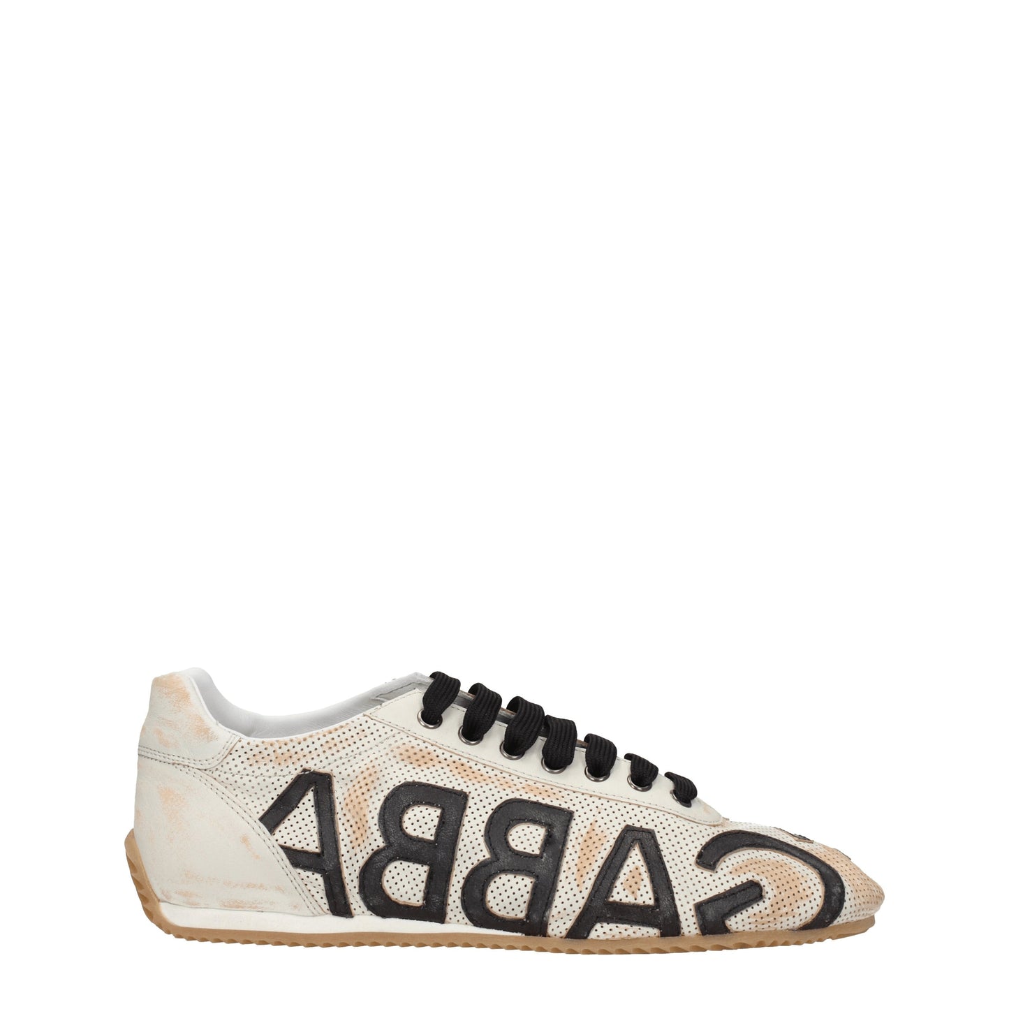 Dolce&Gabbana Men's Sneakers in Leather Beige