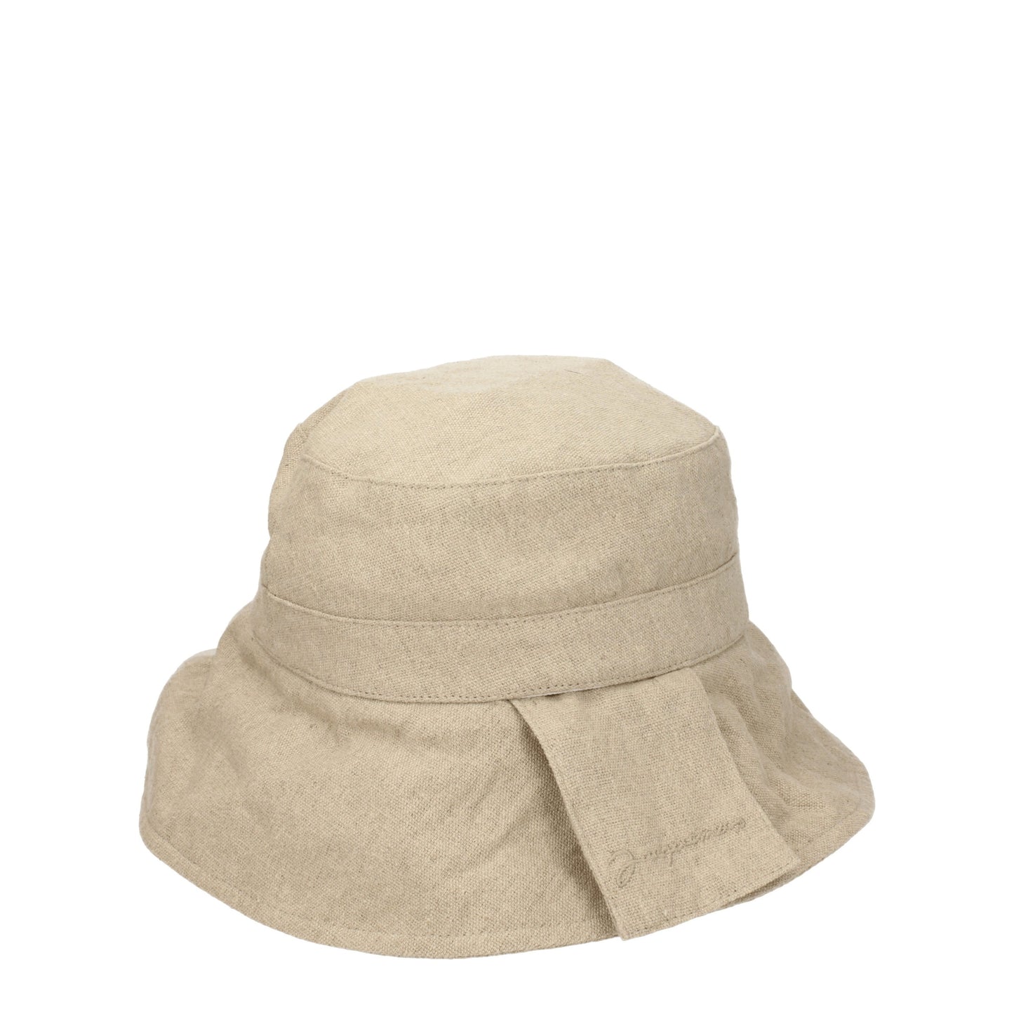 Jacquemus Hats Men Linen Beige/Dark Beige