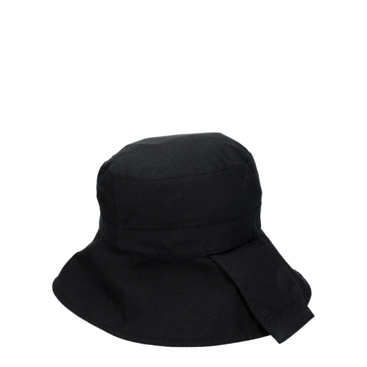 Jacquemus Hats Men Cotton Black