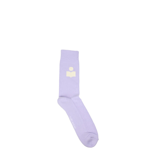 Isabel Marant Socks Men Cotton Violet/Lilac