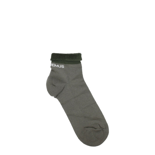 Jacquemus Socks Men Cotton Green/Dark Green