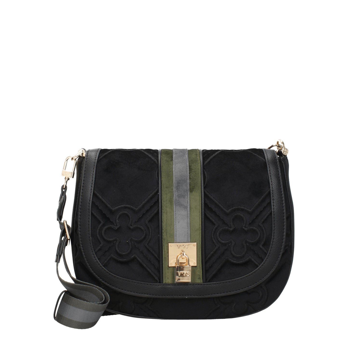 V°73 Crossbody Bags Women Fabric  Black/Multicolor