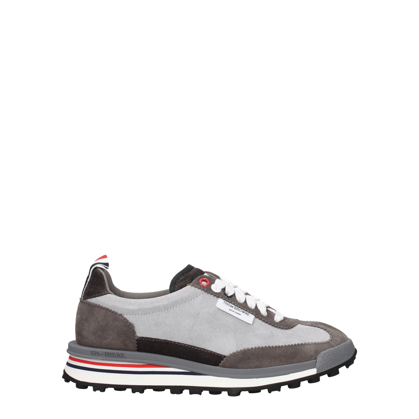 Thom Browne Women's Sneakers in Suede Gray