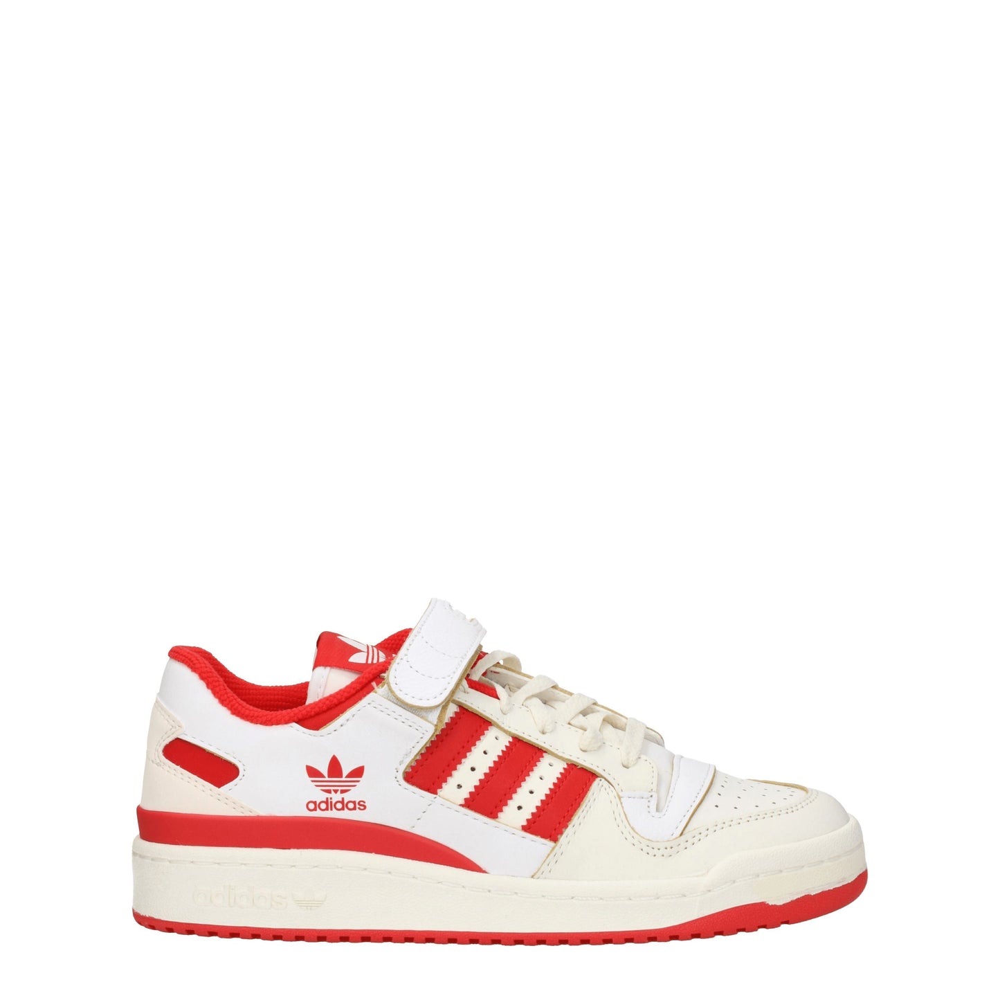 Adidas Men's Sneakers in Leather Beige/Red