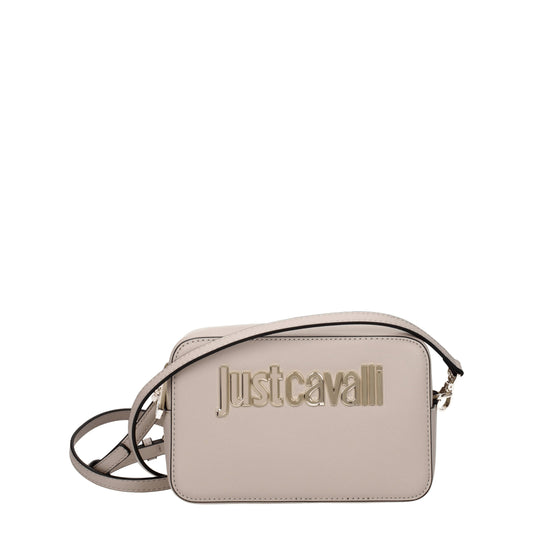 Just Cavalli Crossbody Bags Women Polyester Beige/Wax